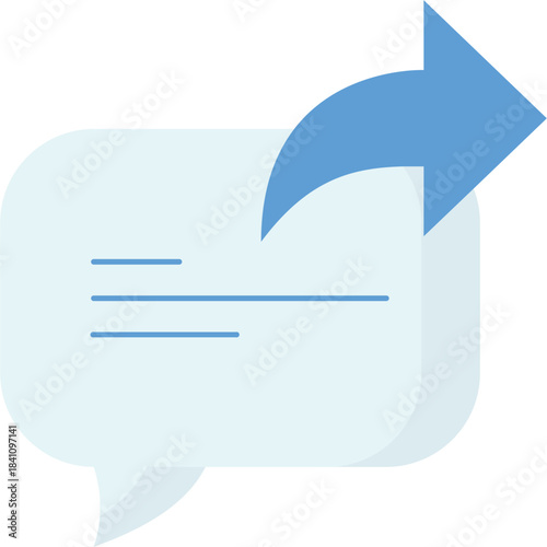 Text Forward Illustration