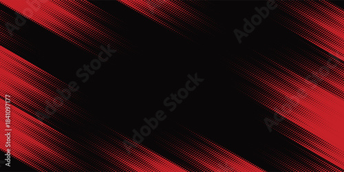 Halftone dots red and blue color pattern gradient grunge texture background. Dot pop art comic sport style vector illustration. modern background