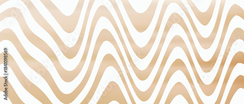 Abstract white brown creamy colors gradient with wave lines graphic design texture background. Use for cosmetics nature concept.