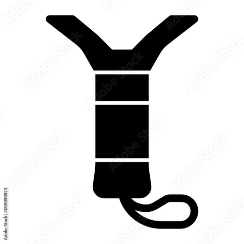 Padel grip icon solid style illustration