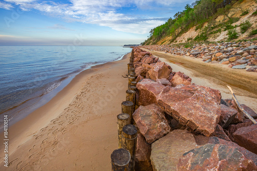 Fototapeta Naklejka Na Ścianę i Meble -  sandy beach in the Baltic Sea