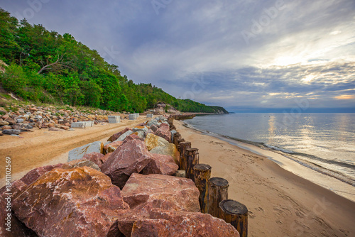 Fototapeta Naklejka Na Ścianę i Meble -  sandy beach in the Baltic Sea