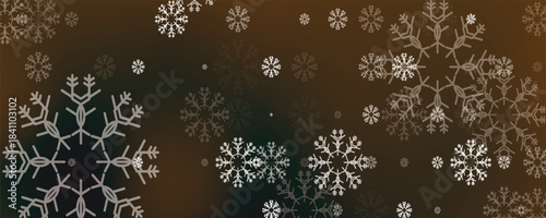 Dark vector layout with bright snowflakes. Shining colored illustration with snow in christmas style. The pattern can be used for new year ad, booklets.