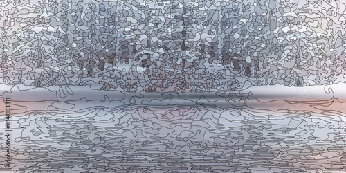 Ice bricks as a background.