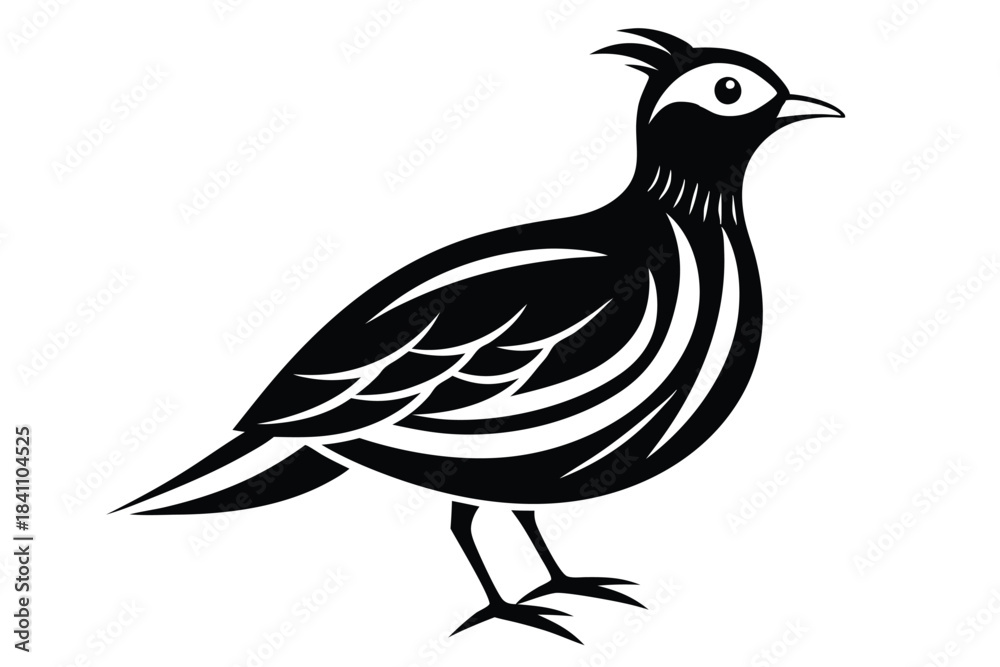 Obraz premium lark silhouette line art vector illustration with a white background