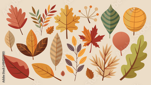 Autumn season banner with colorful falling leaves