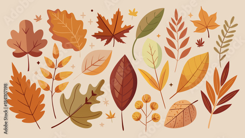 Autumn season banner with colorful falling leaves