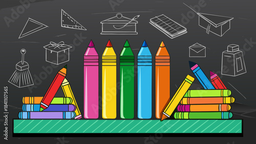 clock with autumn leaves