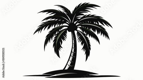 silhouette of palm tree