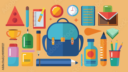 vector illustration of school building