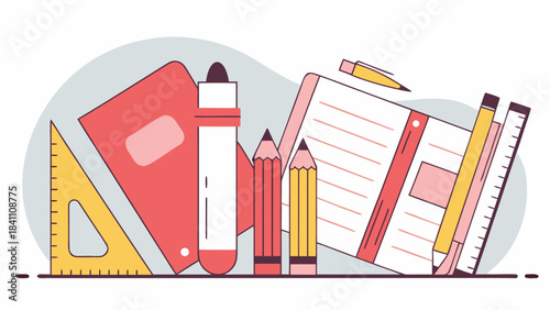 vector illustration of school building