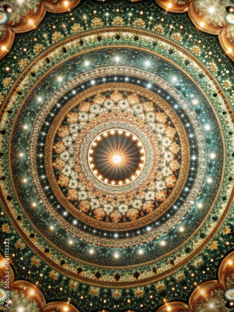 Obraz premium A breathtaking cosmic expanse unfurls across the sky, a kaleidoscope of vibrant hues and intricate patterns stretching as far as the eye can see