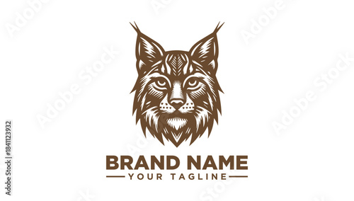 Lynx logo vector illustration for a wild and strong brand identity