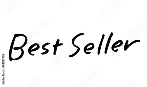 手書き文字「Best Seller」｜売れ筋・人気商品を印象づける手書き英字ロゴ素材