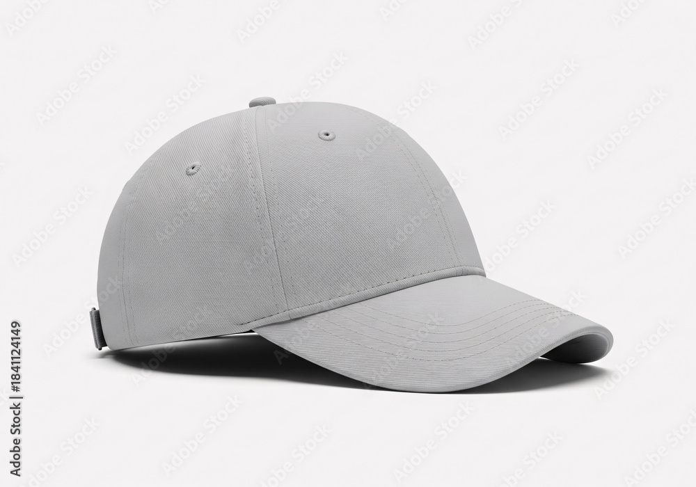 Fototapeta premium Pastel Gray Baseball Cap Mockup