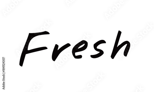 手書き文字「Fresh」｜フレッシュな印象を与える爽やかな英語手書きロゴ素材