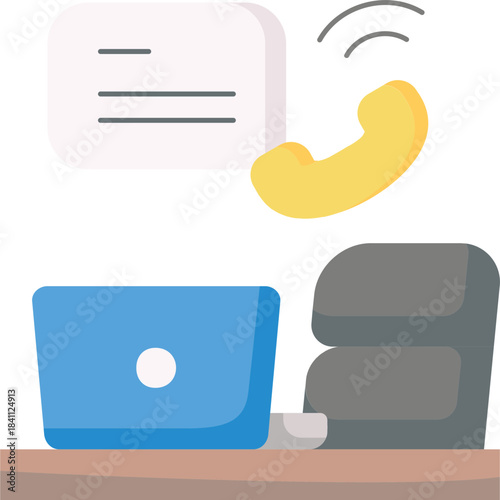 Office Call Illustration