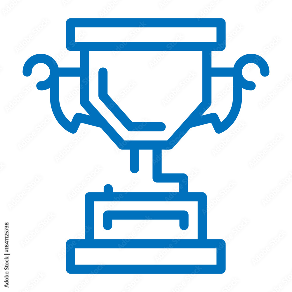 Obraz premium Champion Trophy Cup Outline 