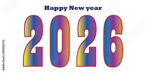 3D new year 2026 celebration illustration with numbers symbols and festive design