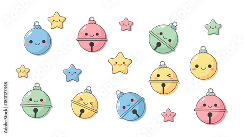 Holiday Cheer Decorations: Adorable animated holiday decorations, including bells and stars, bring the spirit of Christmas. Capture the essence of warmth, joy, and the cheerful holiday atmosphere.