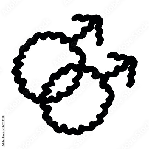 Hand drawn homosexual identity sign Symbol used to represent sex and gender