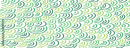 Color line squiggle shapes seamless pattern of abstract doodle scribbles, vector background. Squiggle line pattern with colorful scribble swirls, wavy confetti twirls and color, vector illustration.