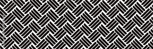 abstract seamless pattern background, vector illustration. Grunge weave seamless pattern with curved bold brush strokes..