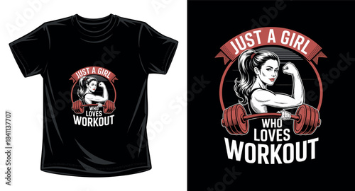 Gym fitness graphic vector art t-shirt design print template