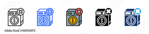 Money Laundering Icon Collection With Multiple Styles