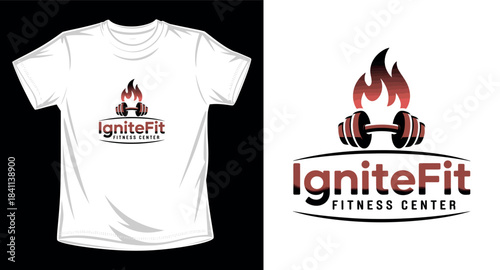 Gym fitness graphic vector art t-shirt design print template