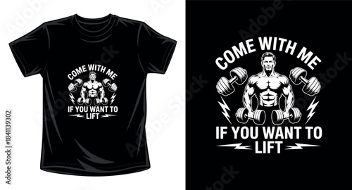 Gym fitness graphic vector art t-shirt design print template