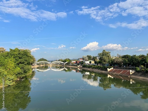Ratsada Phisek Bridge over the Wang river