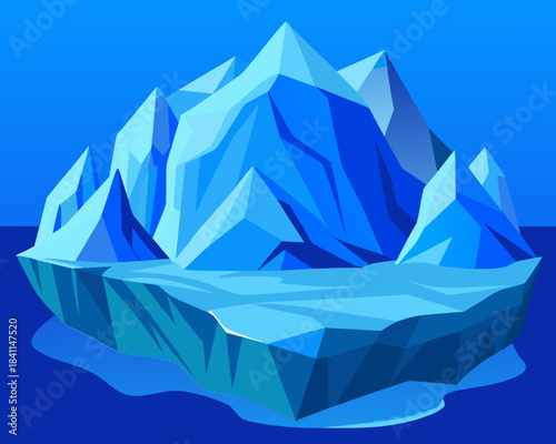 Iceberg illustration Vector