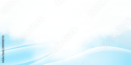 Abstract white wavy glowing lines on a blue background. Futuristic digital high-technology pattern. Health Care concept.