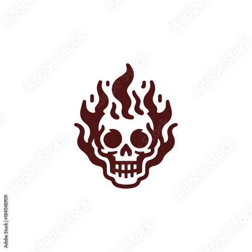Skull Fire Logo
