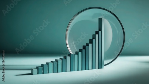 Data Growth and Business Analytics | Financial Growth and Market Trend Analysis Concept.