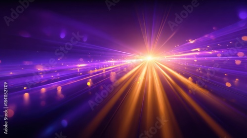 Dynamic Abstract Background with Striking Light Rays and Particles for Modern Visuals and Graphic Design