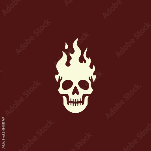 Skull Fire Logo