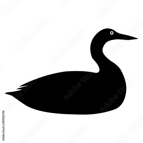 Loon icon vector set. Duck Illustration sign collection. bird symbol. fowl logo.
