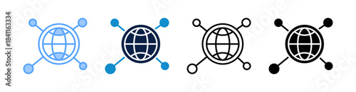 Network Multiple Style Icon Set Collection 