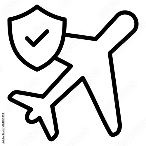Travel Insurance  Icon Element For Design
