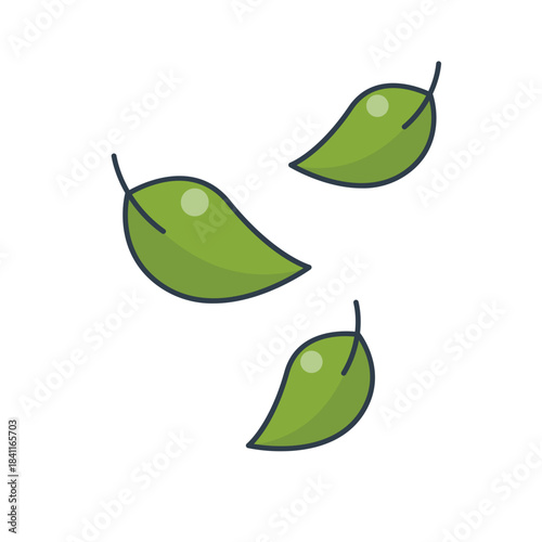 Green Leaves Against