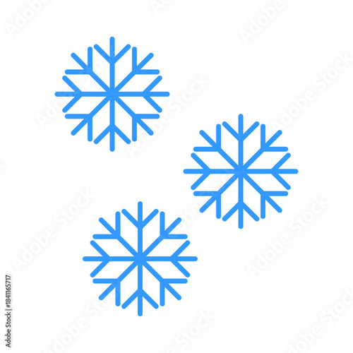 Blue Snowflake Graphics