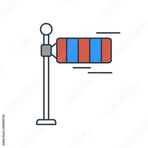 Windsock Indicator Illustration