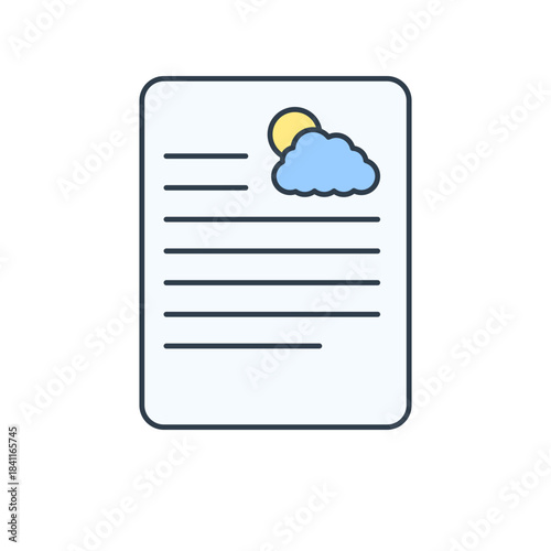 Weather Forecast Report Icon