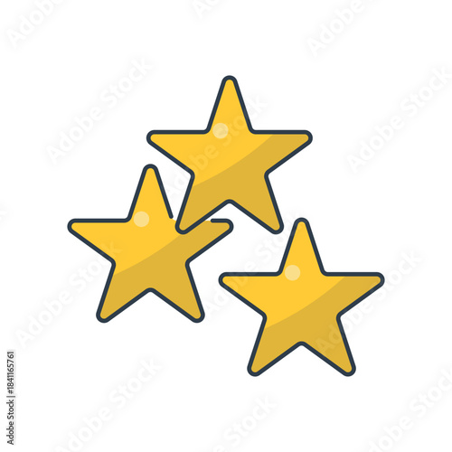 Three Yellow Stars