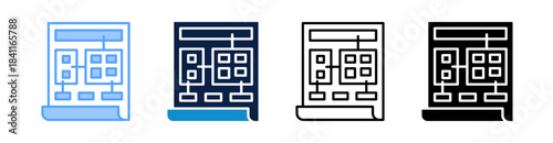 Storyboard Multiple Style Icon Set Collection 