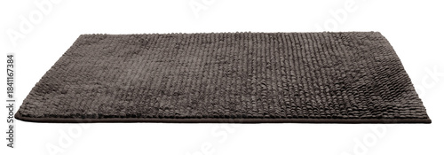 This soft bath mat is shown from the front on a transparent background. It is perfect for placing in bathrooms or kitchens to provide comfort while walking