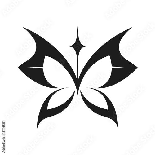 Angular Butterfly Emblem

