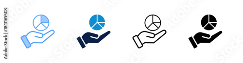 Statistics Management Multiple Style Icon Set Collection 